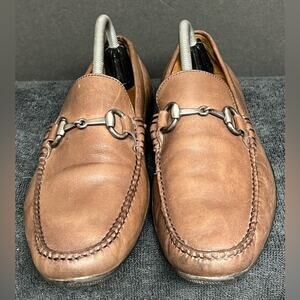 Peter Millar Loafers HorseBit Driving Moc Toe Brown/Leather MC0F40 SIZE 8.5 M